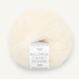 SANDNES GARN Ballerina Chunky Mohair – Colour: Hvit (1012) – 50 g/Approx. 135 m Wool