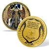 AtSKnSK Saint Michael Police Prayer Coin Patron Saint of Police