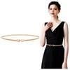 JASGOOD Women's Thin Dress Belt Sash Belt Elastic Wedding Belt