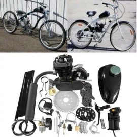 Unbranded 2 STROKE MOTORIZED BICYCLE Bike GAS 80CC ENGINE MOTOR KIT W/ EXHAUST CARBURETOR