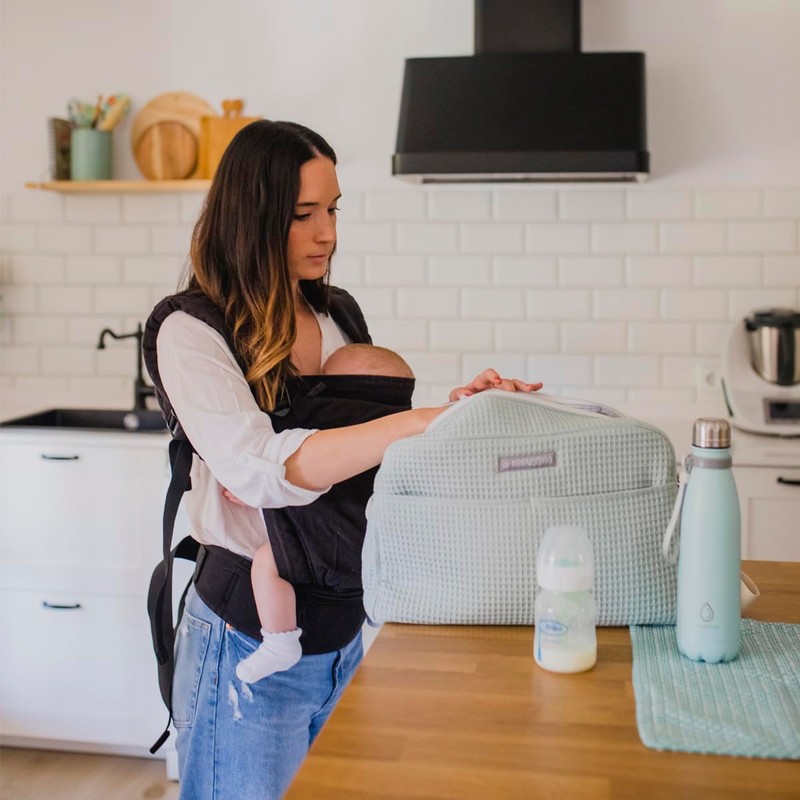 MIMUSELINA Pram Organiser with Large Capacity Pram Bag with +
