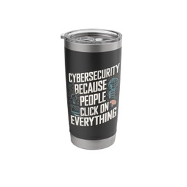 Funny Cybersecurity IT Support IT Security Network Engineer Stainless Steel Insulated Tumbler