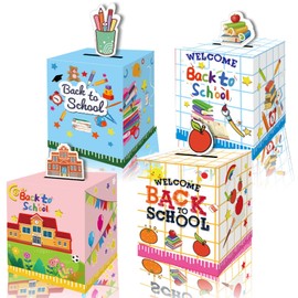 YVAINE 12 Pieces Back to School Party Treat Boxes First Day of School Party Supplies Welcome Back to School Goodie Boxes Welcome Back Candy Boxes for Back to School Party Supplies