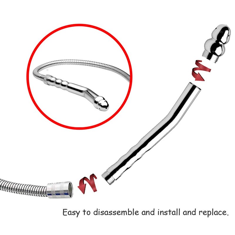 Shower with 3 Shower Heads and 59 Inch Shower Hose,