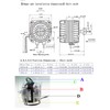 Condenser Fan AC Motor YZF10-20,Input Power 55W Output Power 10W