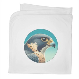 Azeeda 'Peregrine Falcon Portrait' Cotton Baby Blanket/Shawl (BY00044863)