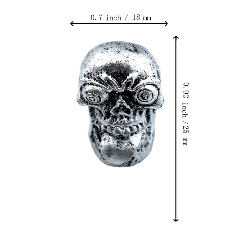 Bashineng Car Tire Valve Stem Caps 4pcs Skull Head Valve