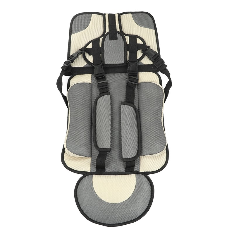 Children Safety Seat Simple Car Portable Seat Foldable Adjustable Strap