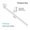 Thealyn 12 Pack 18 Inch Plant Support Stakes, Metal Single