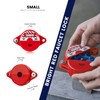 BOZZYS Red Faucet Locks Outdoor with Aluminum Padlock | Fit