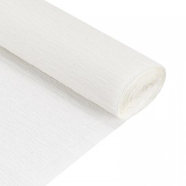 sourcing map Crepe Paper Roll 7.5ft Long 20 Inch Wide for Wedding Ceremony Various Large Festivals Decoration, White