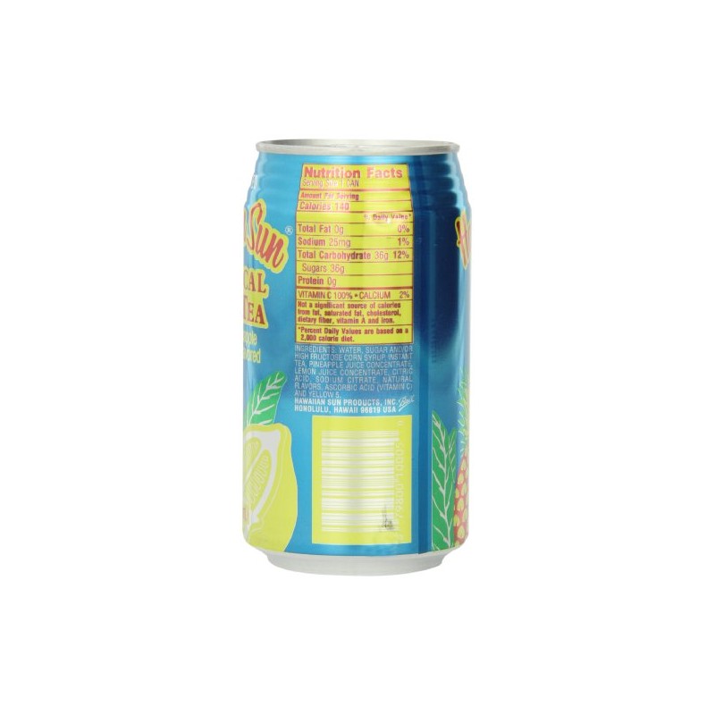 Hawaiian Sun Iced Tea, Tropical, 11.5-Ounce (Pack of 24)