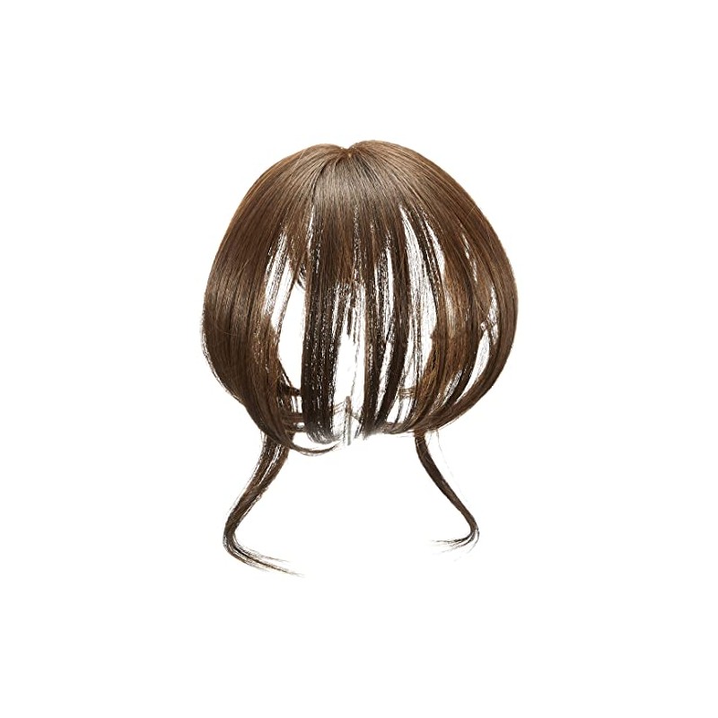 Priscilla TFX-106-TDB Fluffy Hand-planted Whorl Bangs Wig, Nude Curl Bangs,