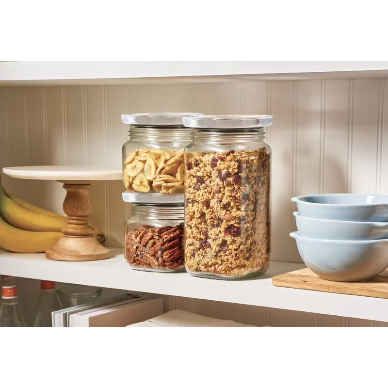 Ball 3 Jar Set, Stack & Store Jars with Airtight