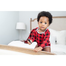 Snugabye Baby Buffalo Plaid Long-Sleeve Bodysuit Multipacks | Multiple Patterns (2-Pack, 12-18 Months)