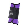 HY EQUESTRIAN Brushing Boots - Purple - Medium