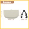 REPAIROCK 2 Set Beige Iron Sun Visor Cap Clip Clip