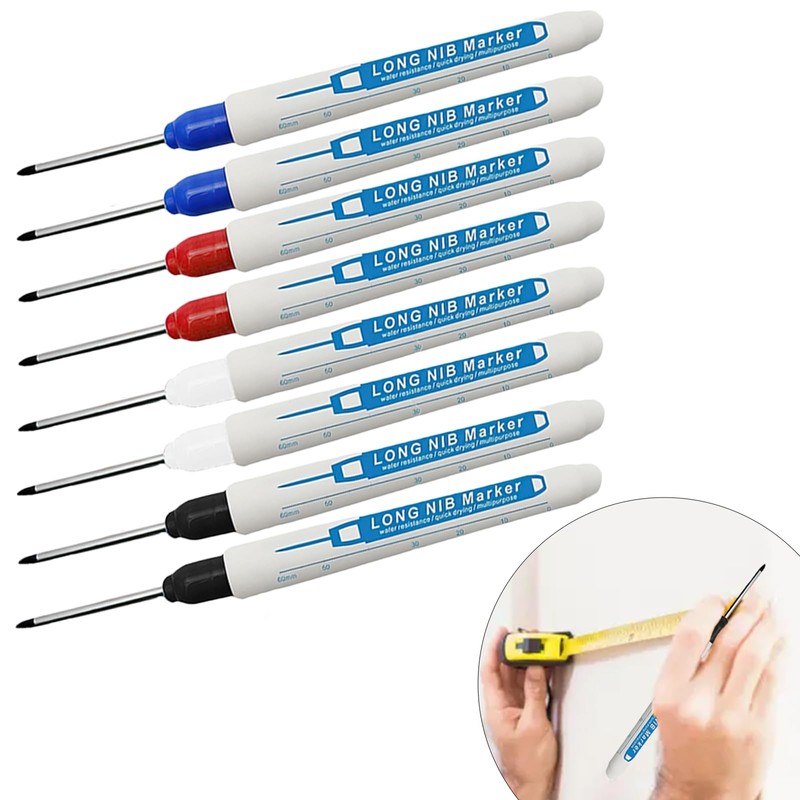 8 Pcs Tracer Marker Pen, Tracer Pencil, Marksman Marking Tool