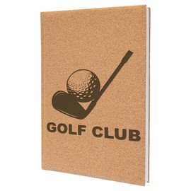 Elegant Golf Club Notebook Stylish Laser Engraved Design with Golf Ball Ideal for Golf Enthusiasts