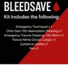 BLEEDSAVE Trauma Waist Bag with Basic Bleed Control Kit –