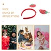 MAGICLULU Strawberry Headband Glitter Strawberry Headband Tinsel Strawberry Headbands Strawberry