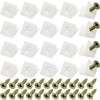 60 Pcs Drawer Supports, White Plastic Drawer Bottom Sagging Repair