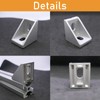 QIJINTRID 20Sets 1010 Series Aluminum Profile Connector,20pcs 1010 Corner Bracket,40pcs