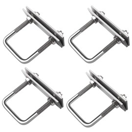 U Bolts M8 U Shackle with Thread U-Bolt 4 Pieces for Workshop Round Steel Bolts Round Steel Shackle