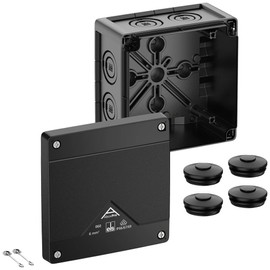 Spelsberg 40600001 Junction Box (L x W x H) 127 x 127 x 75 mm Black IP66, IP67, IP69, Pack of 1