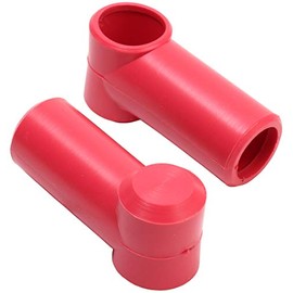 Fastronix 3/8" Stud Terminal Covers (Red) Bulk 50 pack