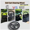 WUKO HUNT Golf Cart Steering Wheel (2024 Upgrade) Universal Design