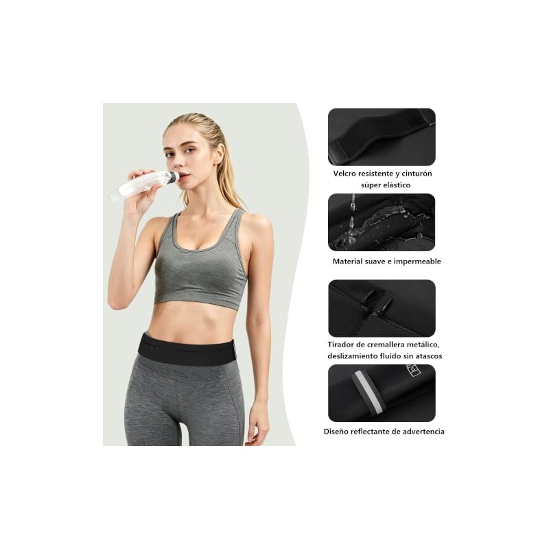 Cangurera para Correr con Botella de Agua 330ml - Riñonera