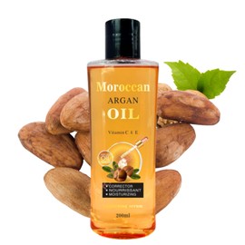 Moroccan Argan Oil for Skin&Hair–Moroccan Oil with Vitamin C+E,Hair Oils for Dry Damaged Hair,Body Massage Oils,Argan Oils of Morocco,Lightweight Non-Greasy Formula,Nourrissant,Moisturizing