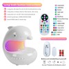 UMLAEN Smart LED Night Light with Bluetooth Speaker, Rechargeable Table