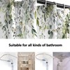 Extra Long Shower Curtains 72 x 78 Inch, Green Fabric