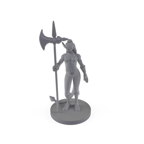 Tieflint Female Barbarian Tabletop DND Gaming Miniature