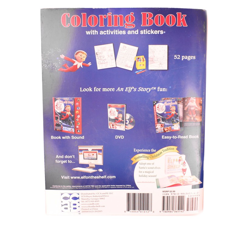 Elf on The Shelf: an Elf's Story Coloring Book