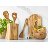 SOLTAKO Olive Wood Spoon Cutlery Cooking Spoon (3-Piece Cooking Spoon)