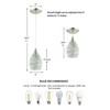 Glassland Pendant Lighting, 1 Light Mini Pendant Light in Brushed