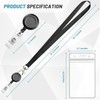 Retractable Badge Holder Lanyard with Retractable id Badge Holder with