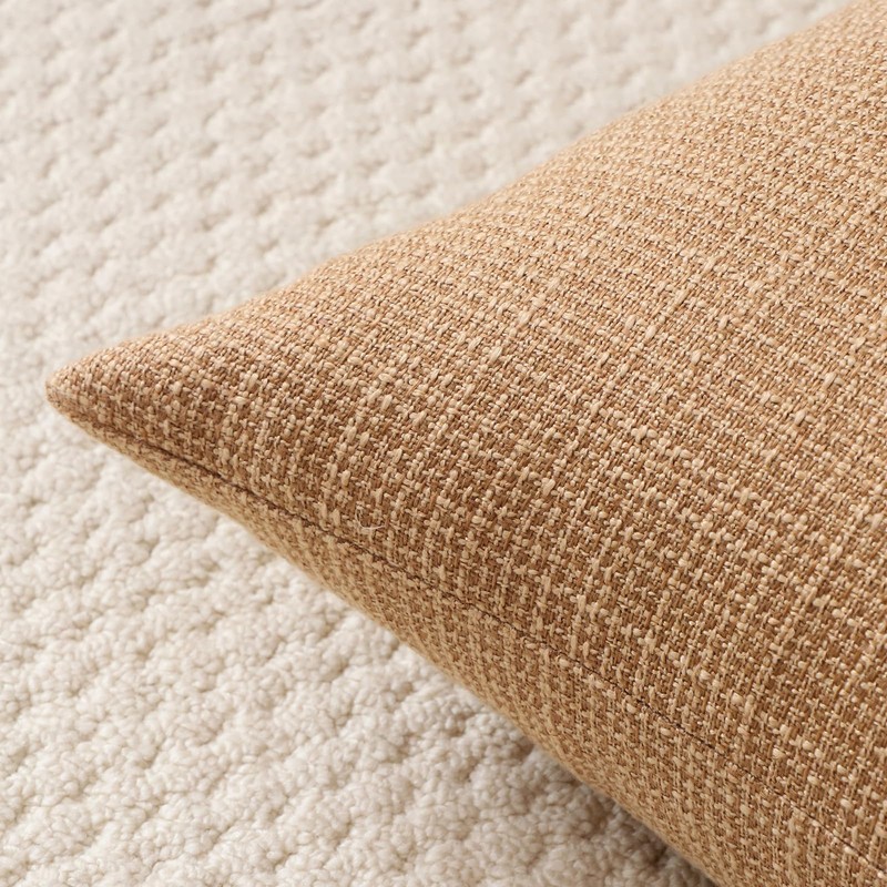 Artscope Light Brown Cushion Covers Set of 2 Linen Decorative