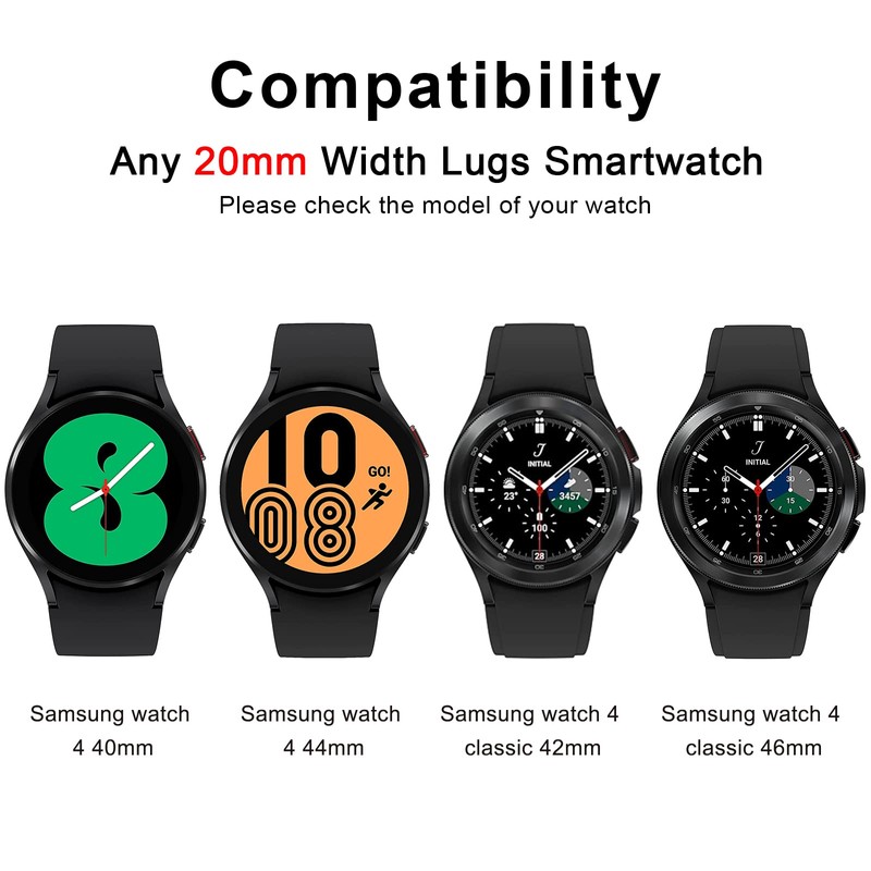 Amzpas Bands, 0.8 inch (20 mm), 0.9 inch (22 mm),