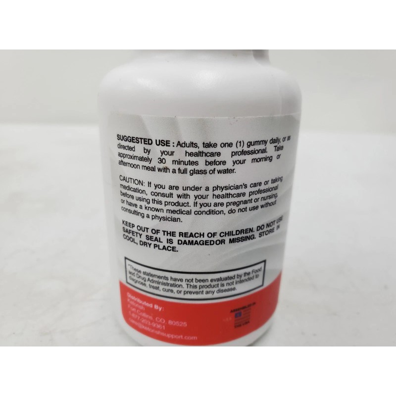 KETORISH KETO+ ACV GUMMIES 525MG 30 GUMMIES EXP 02/26 (133173-1