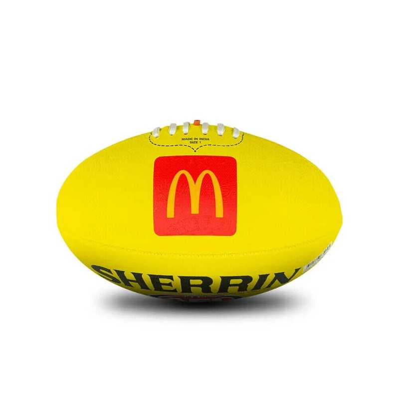 Sherrin AFL Replica All Surface Football, Yellow, Size 2