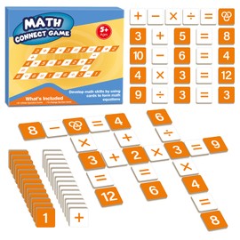HugHush Math Games,Math Manipulatives,Addition Subtraction Multiplication Division Learning Games,Number Flash Cards,Card Board Games,Math Toys,Travel Games,Classroom Must Haves Learning Activities