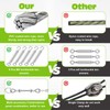 OCR 185PCS Wire Rope Kit, 114FT Stainless Steel Wire Cable