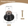sourcing map 8pcs Round Wooden Knobs, 23mm/0.9" Mushroom Shape Kitchen