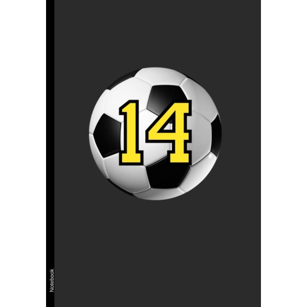 Notebook #14: Soccer Composition College Ruled 110 Pages