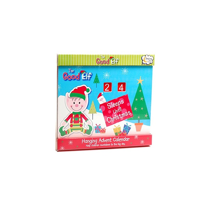 The Good Elf Wooden 'Sleeps Until Christmas' Countdown Hanging Advent