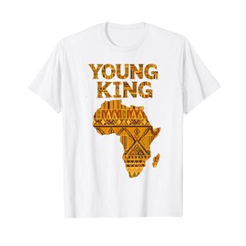 African Attire Kids Tee Black African King Boys Kente Cloth T-Shirt
